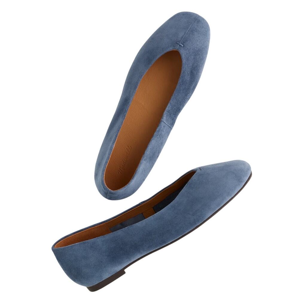 Madewell The Greta Glove Ballet Flat in Curfew Suede, Size 7